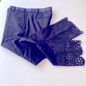 Ann Taylor jeans with eyelet detail size 8